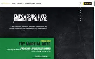 Martial Arts America of Oshkosh website