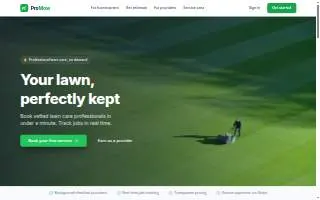ProMow Lawn and Landscaping website