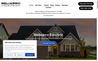Reliapro Electric website