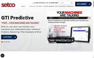 Setco Services of Pace website