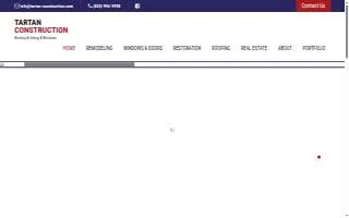 Tartan Construction website