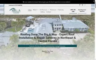 Big A Roofing Inc. website