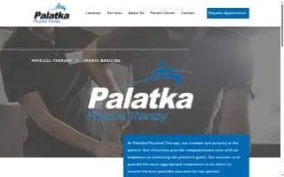Palatka Physical Therapy website