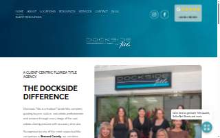 Dockside Title website