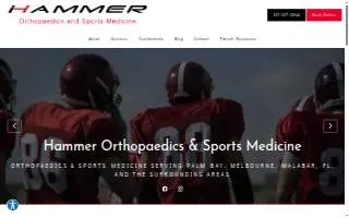 Hammer Orthopaedics & Sports Medicine - Palm Bay website
