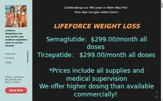 Lifeforce Weight Loss Sale! website