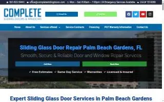 Complete Sliding Doors of Palm Beach Gardens website