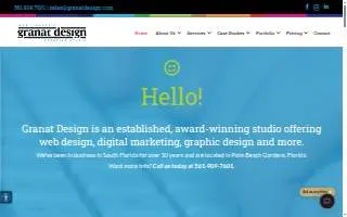 Granat Design - Digital & Print Marketing Agency website