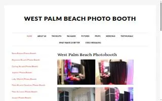 West Palm Beach Photo Booth website