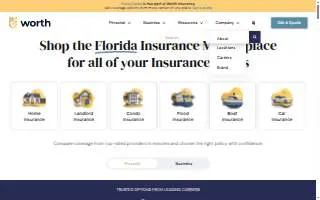 Worth Insurance Services, LLC. website