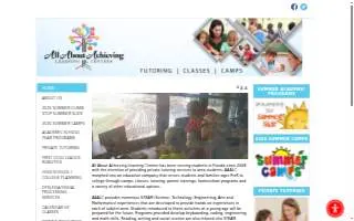 All About Achieving Learning Centers of Palm City website