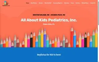 All About Kids Pediatrics Inc website