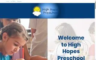 High Hopes Preschool website