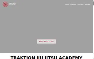 Traktion Jiu Jitsu Academy of Palm City website