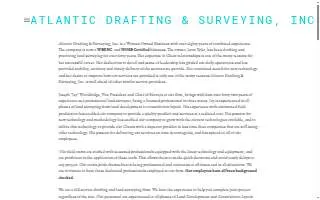 Atlantic Drafting & Surveying, Inc website