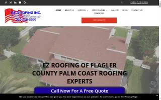 EZ Roofing of Flagler County website