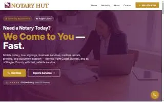 Notary Hut website