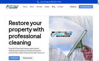 Spraytech Power Wash LLC website