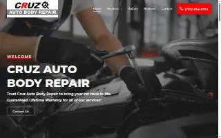 Cruz Auto Body Repair of Palm Harbor website