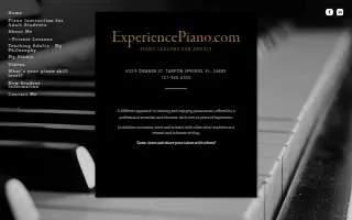 Experience Piano website
