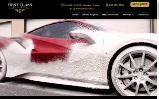 First Class Detailing website