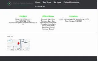 Harbor Ophthalmology website