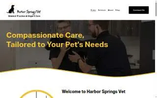 Harbor Springs Vet of Palm Harbor website