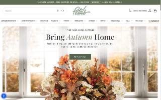 Petals Florist website