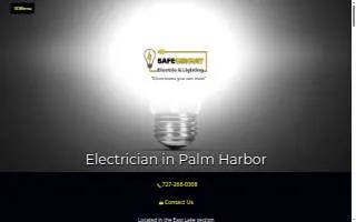 SafeCircuit Electric & Lighting of Palm Harbor website