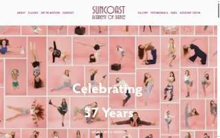 Suncoast Academy of Dance website