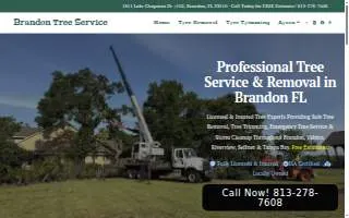 Brandon Tree Service website