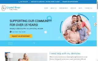 Crystal River Family Dentistry website