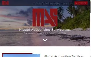 Miquel Accounting Services website