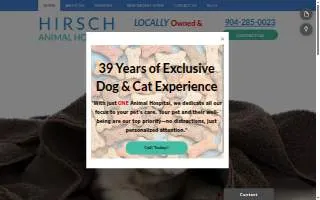 Hirsch Animal Hospital of Palm Valley website
