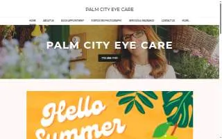 Palm City Eye Care website