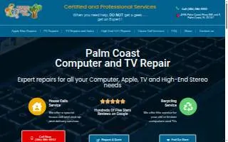 Palm Coast Computer and TV Repair website