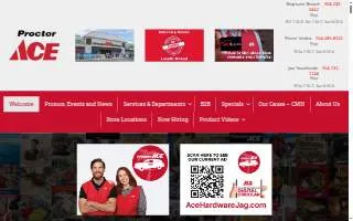 Proctor Ace Hardware website