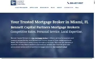 Bennett Capital Partners Mortgage Brokers of Palmetto Bay website