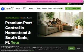 Dade Pest Solutions of Palmetto Bay website