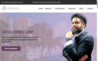 Josh Jones Law, P.A. of Palmetto Bay website