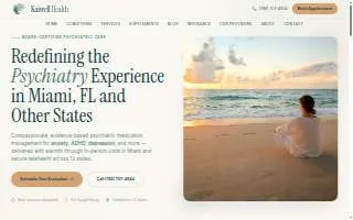 KaiWell Health - Mental Health website