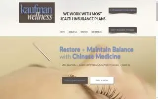 Kaufman Wellness of Palmetto Bay website