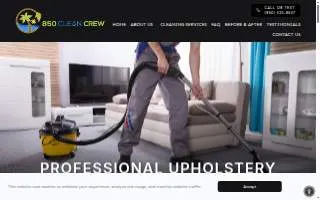 850 Clean Crew website