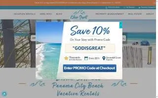 Blue Swell Rentals and Real Estate website