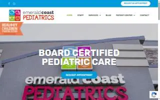 Emerald Coast Pediatrics of Panama City website