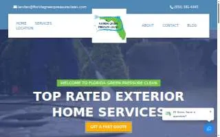 Florida Green Pressure Clean website