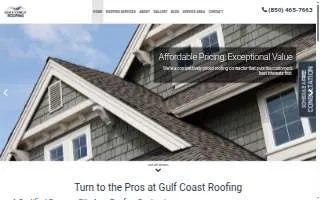Gulf Coast Roofing website