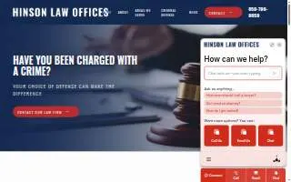 Hinson Law Offices of Panama City website