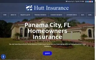 Hutt Insurance Agency website