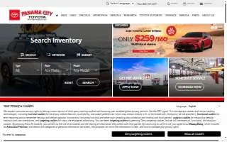 Panama City Toyota website